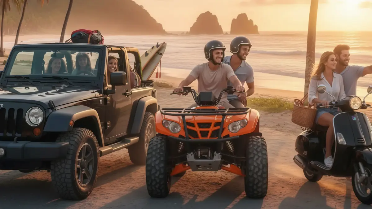¿Jeep, cuatrimoto o scooter? Elige el vehículo perfecto en Puerto Escondido | KORU
