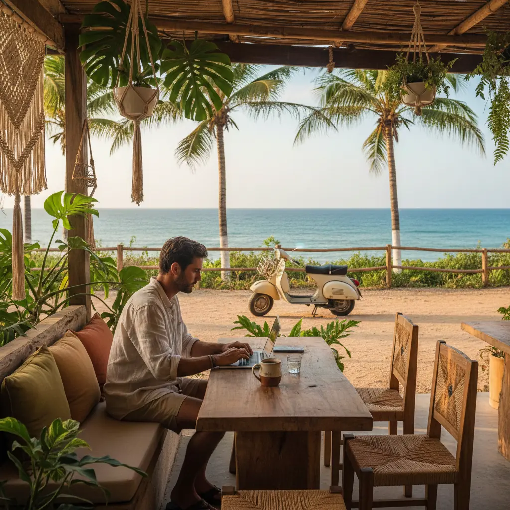 Puerto Escondido para Nómadas Digitales: Coworking, WiFi y Guía Completa | KORU